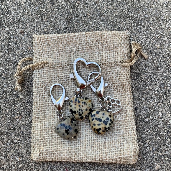 2/20$ Dalmatian Pet Charm Crystal Dog Cat Collar Crystal Pet Collar Charm - Picture 4 of 5